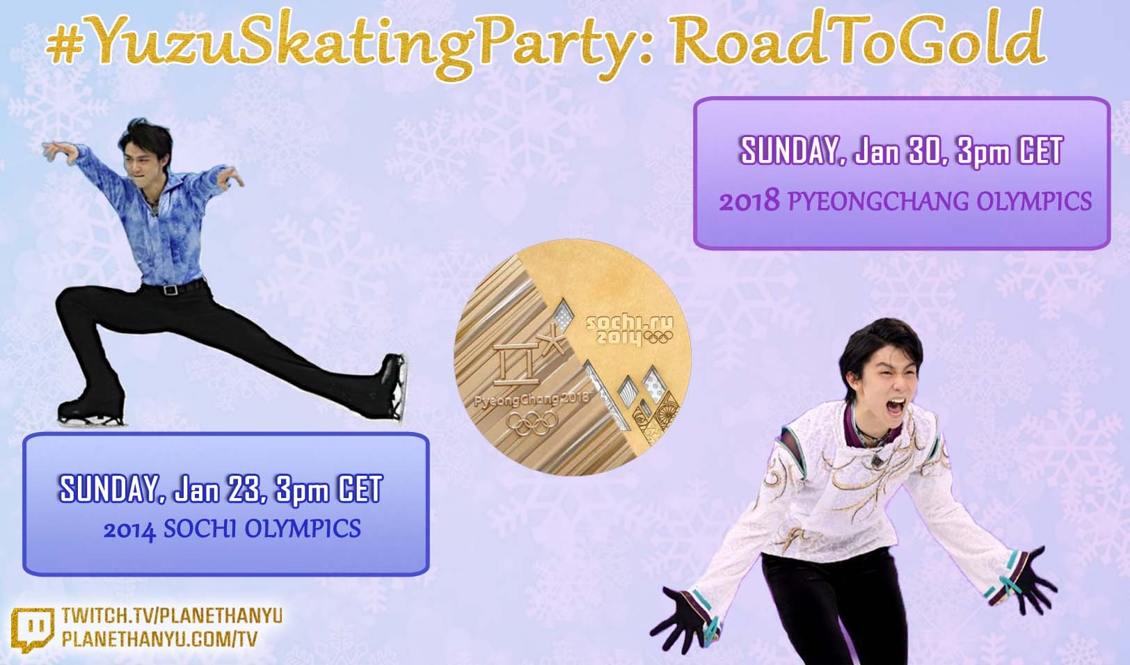 #YuzuSkatingParty: RoadToGold - 2014 Sochi Olympics